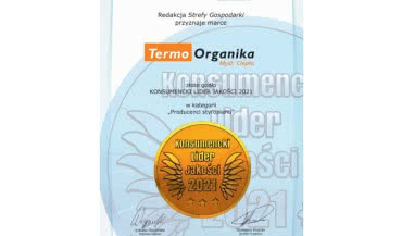 Konsumencki Lider Jakości 2021 dla Termo Organiki