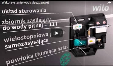Wykorzystanie wody deszczowej - urządzenia Wilo-RainSystem